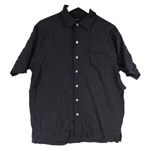 Vintage Brandini Silk Mens Shirt Shirts Hawaiian Button Up Medium Party NWT